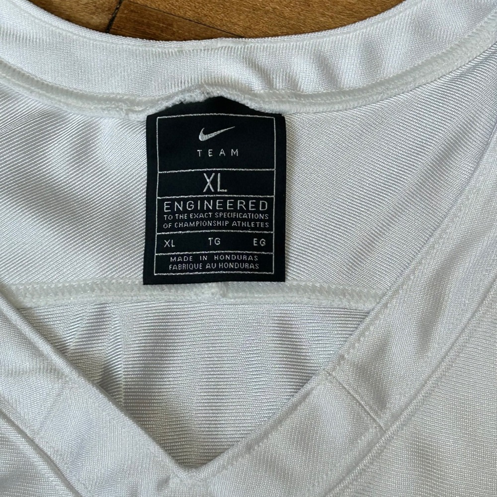 Nike Men's XL White Green Engineered Football‎ Jersey T-Shirt Top - Picture 4 of 5